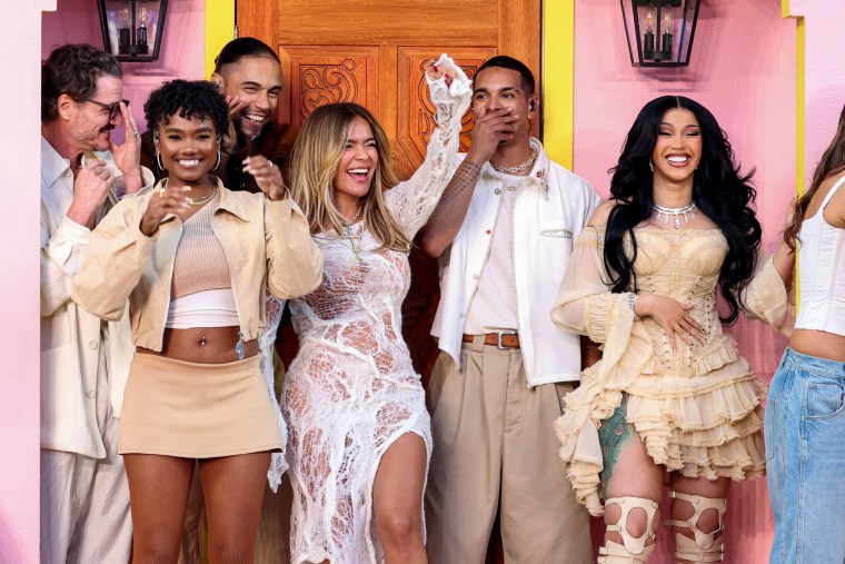 Participants including Pedro Pascal, Karol G and Cardi B